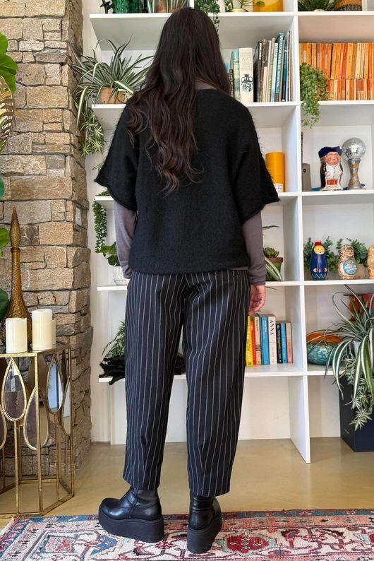 Clemmie Box Knit Black